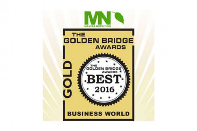 Makers Nutrition Receives Gold Honors for Management Team of the Year in the 8th Annual Golden Bridge Awards® (2016)