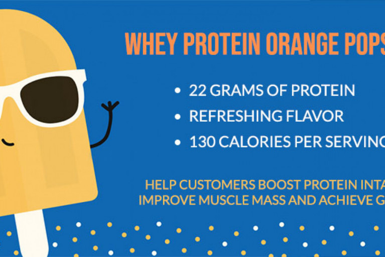 Whey Protein Orange Popsicle