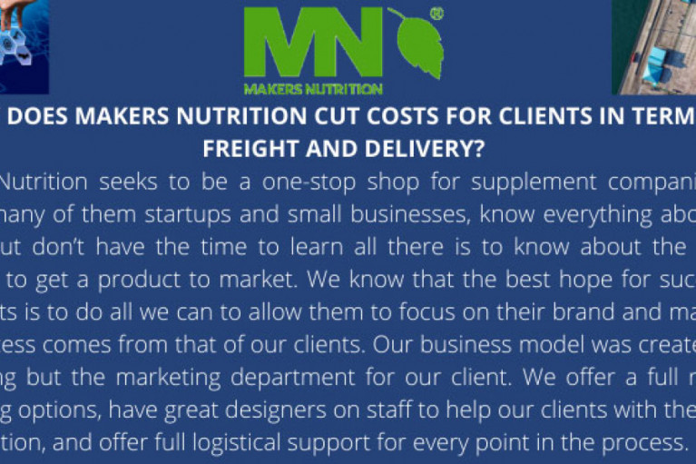 Freight Friday: How Does Makers Nutrition Cut Costs for Clients in Terms of Freight and Delivery?