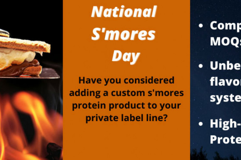 National S'Mores Day Inspired Private Label Protein
