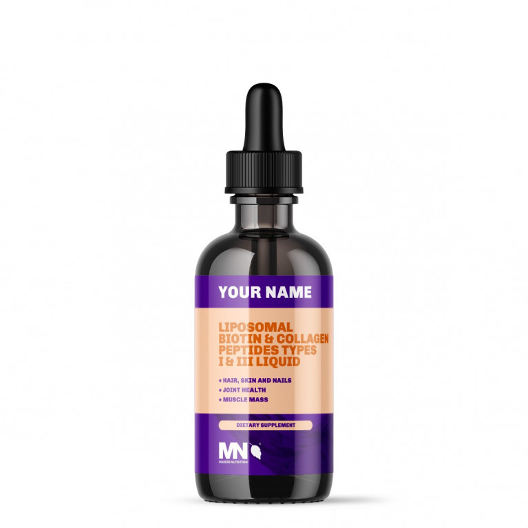 Liposomal Biotin & Collagen Peptides Types I & III Liquid