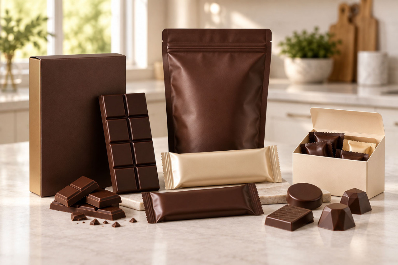 An assortment of chocolate supplements from uniquely shaped molds.