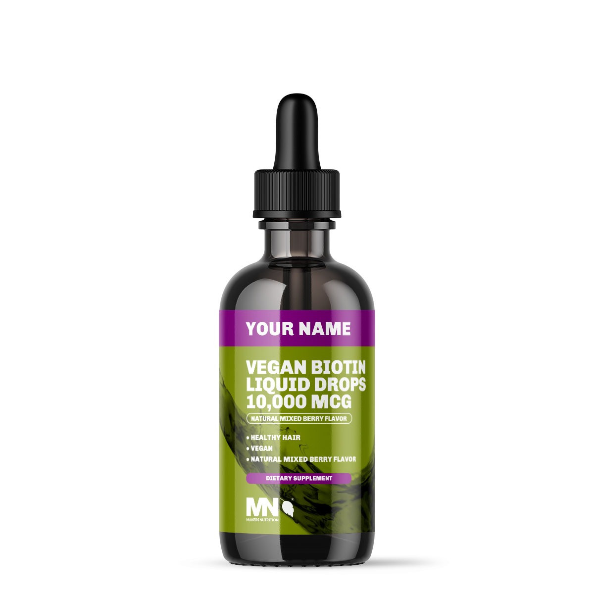 Vegan Biotin 10000mcg Liquid Drops | Makers Nutrition
