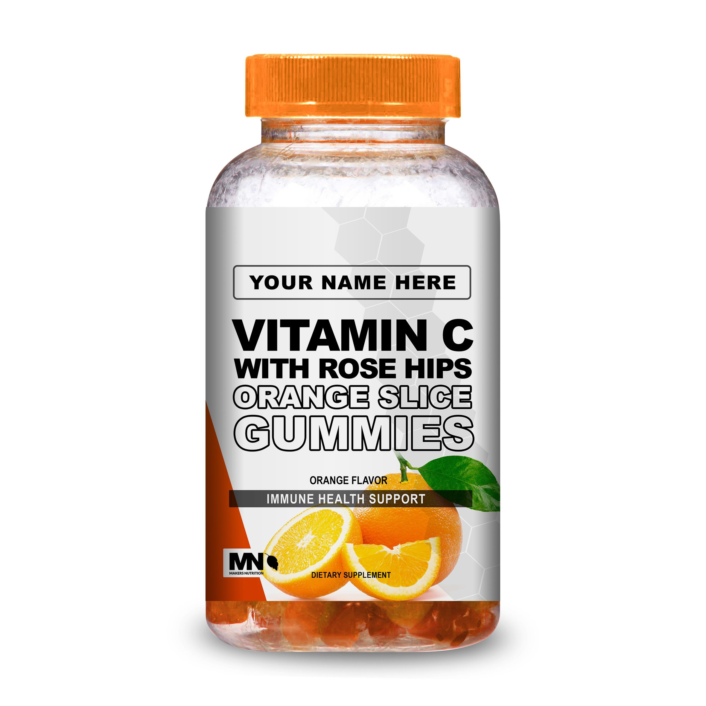Vitamin C with Rose Hips Orange Slice Gummies
